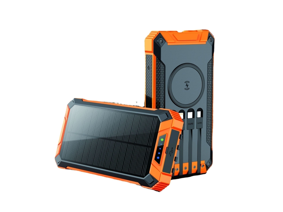 Cargador Banco Energia Sem Rápido Portátil YIZHOOD Naranja