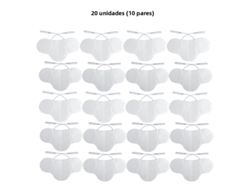 (20 Piezas) Parche De Silicona Ems, Electrodo Ems Autoadhesivo Para Cuello, Tamaño 6,5*13 Cm