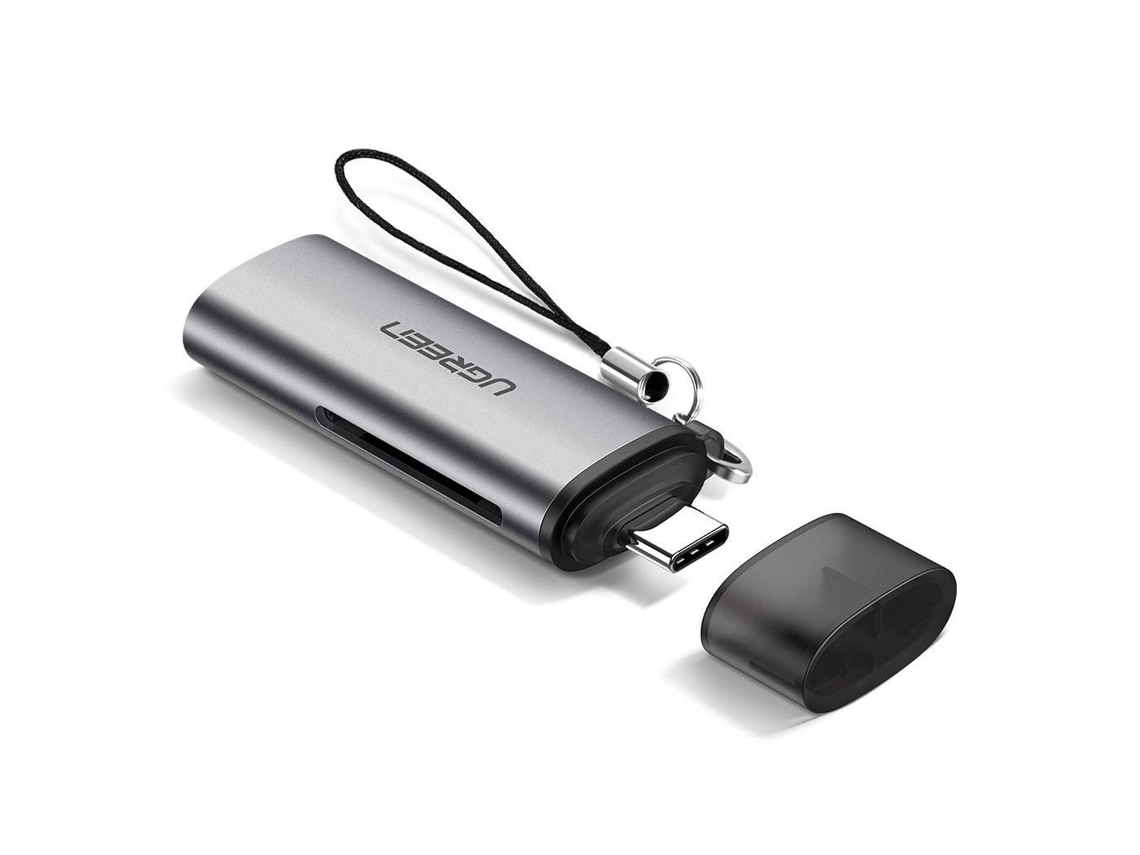 Lector de Tarjetas UGREEN Cm184 Usb-C a Tf/Sd Gris