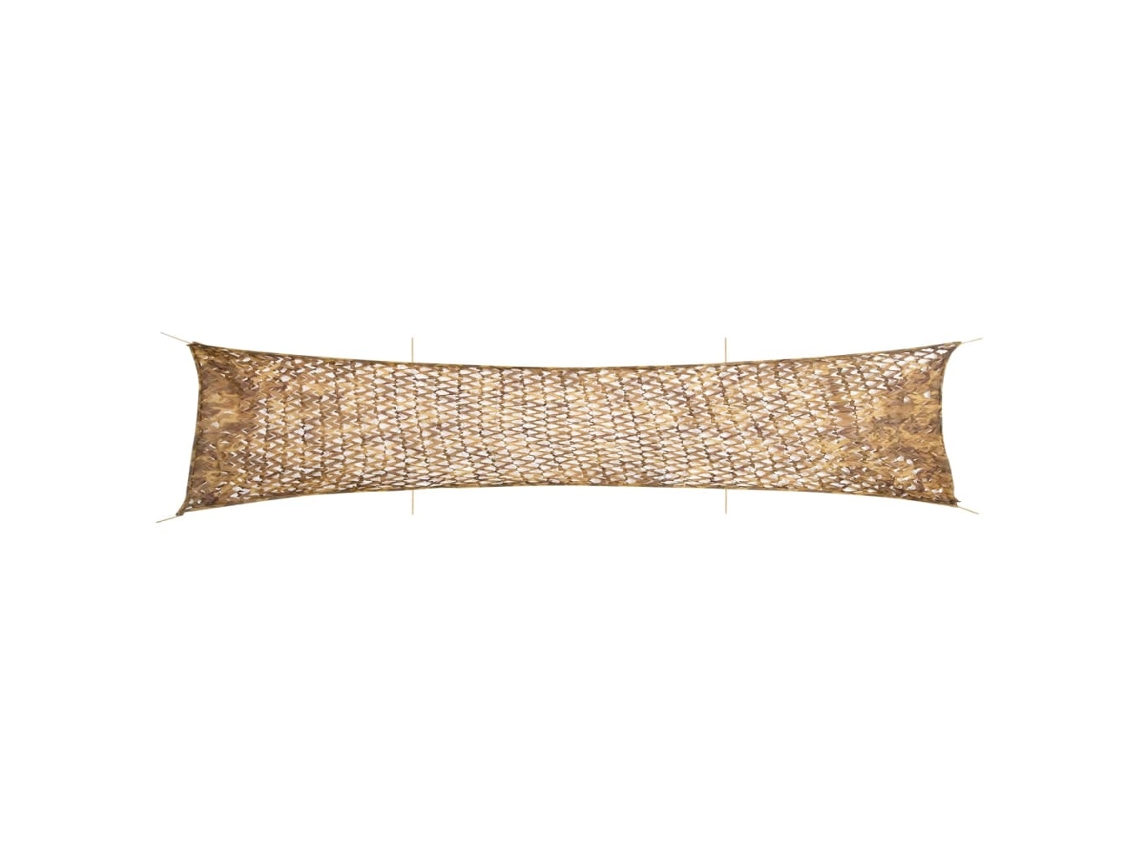 Red de camuflaje de poliéster beige Vidaxl (706 x 140 cm)