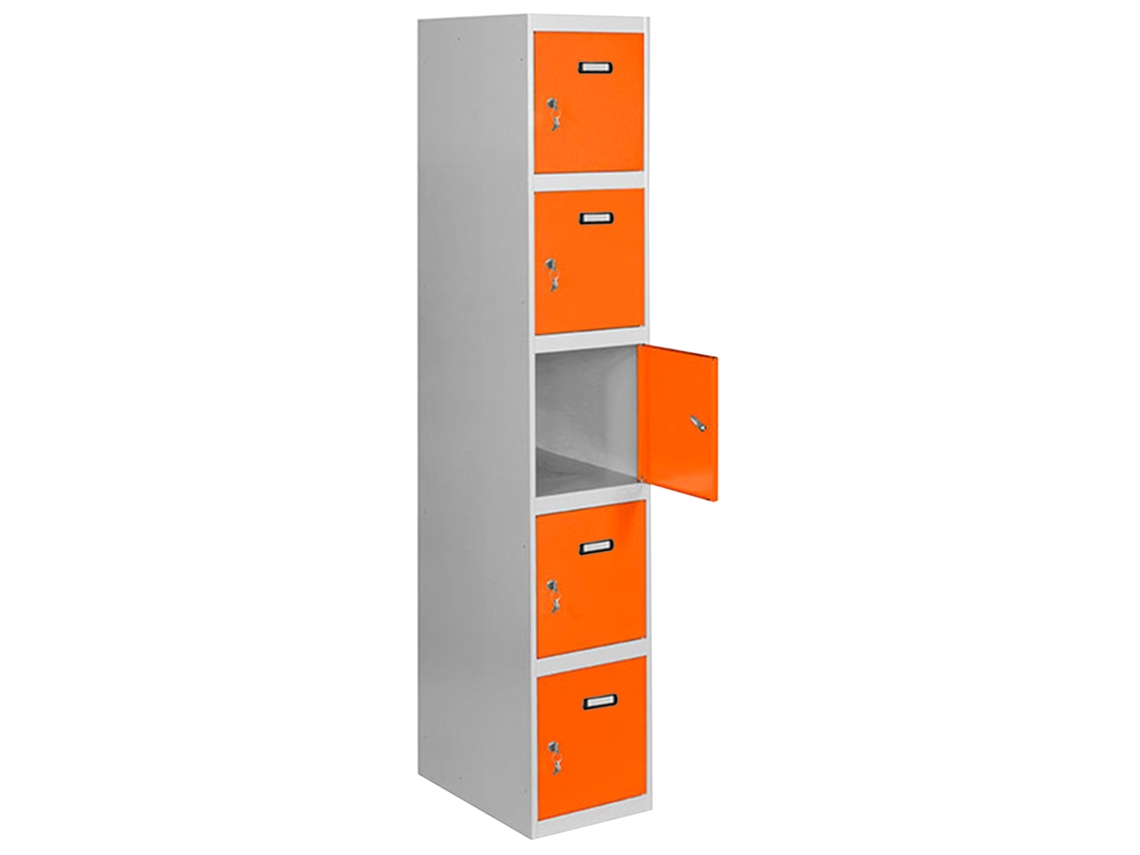 Simonlocker Profesional Desmontable 5 Puertas 1/5 400 Inicial Gris/Natural SIMON RACK