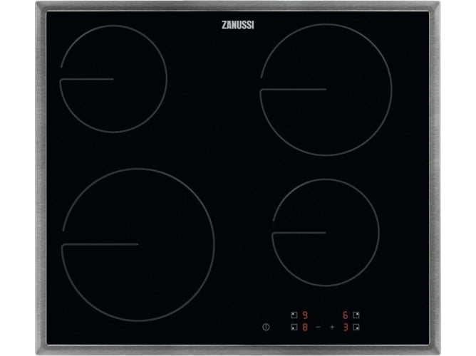 Placa de Vitrocerámica ZANUSSI ZHRN641X (Eléctrica - 57.6 cm - Inox)
