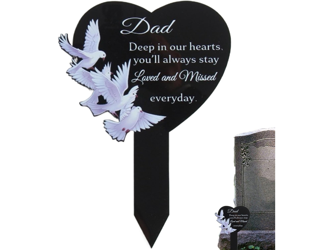 Poste De Cementerio - Monumento Decorativo Para Macizos De Flores Al Aire Libre, Patrón Floral, Fijación Versátil Al