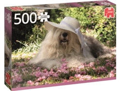 Puzzle JUMBO Sophie in a Bed of Flowers (500 Piezas)