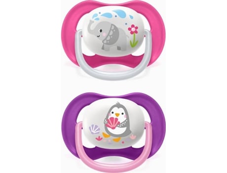 Chupete Ultra Air Silicona PHILIPS/AVENT Animal (6-18m, 2 uni)