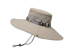Sombrero De Pesca De Ala Ancha Para Hombre, Verano, Transpirable, Algodón Y Poliéster, Escalada, Beige.