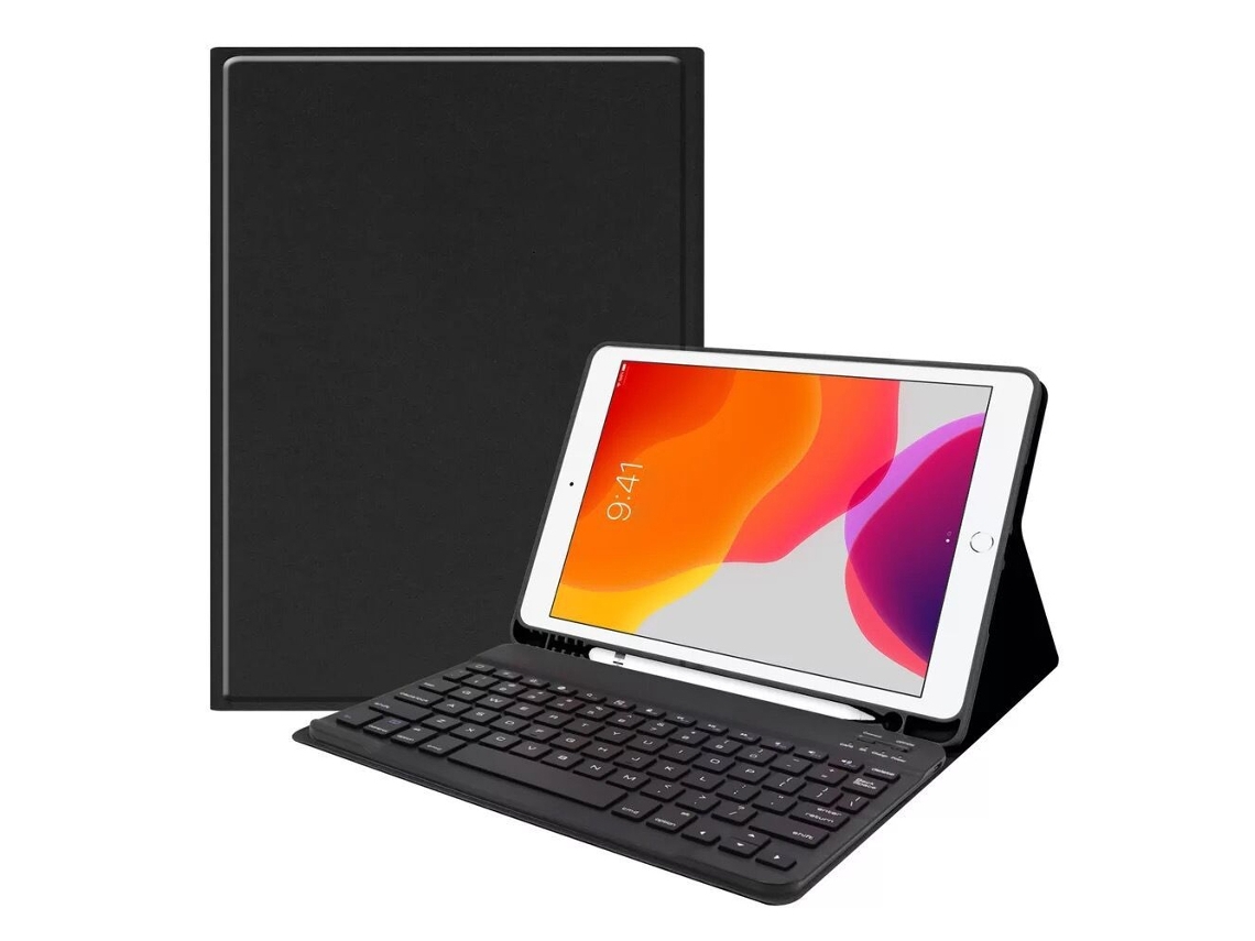 MEOIRUERY Funda para Teclado Teclado Inalámbrico con Soporte para Lápiz Funda para iPad 11 Pulgadas Pro/10.9 Universal [2021/2020/2018]