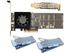 Tarjeta De Expansión De Disco Duro M.2 Nvme De 4 Bits Pcie .0 X8 A Adaptador Pcie Plx88024
