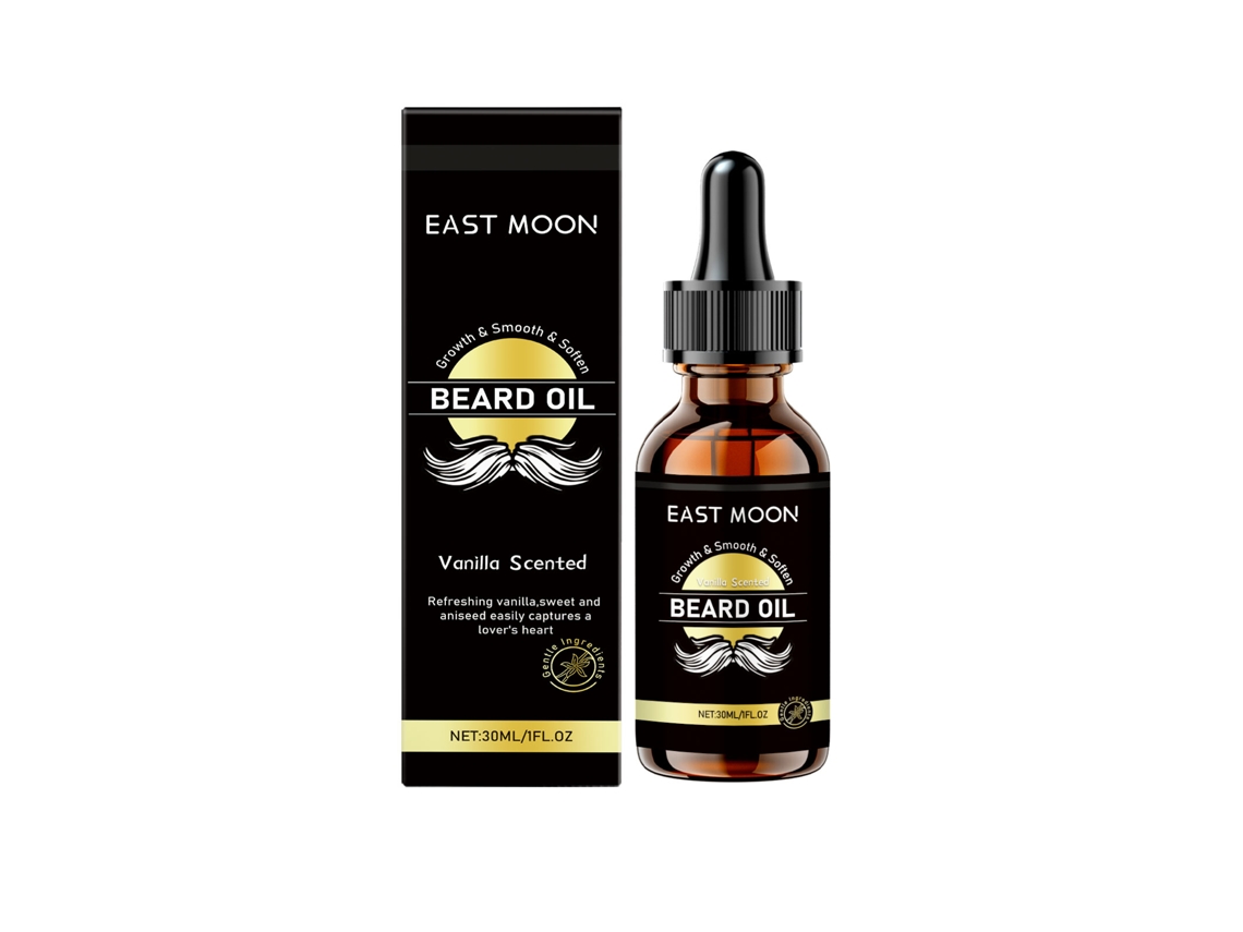 Aceite esencial de vainilla para el cuidado de la barba masculina