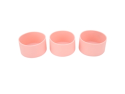 3 Fundas Protectoras De Silicona Antideslizantes Resistentes A Altas Temperaturas Para La Base De La Botella (rosa)