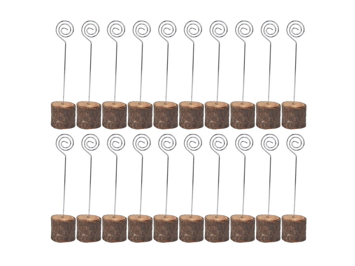 20 Tarjeteros De Madera De Primera Calidad Con Cordón En Espiral Para Bodas, Aniversarios Y Festivales.