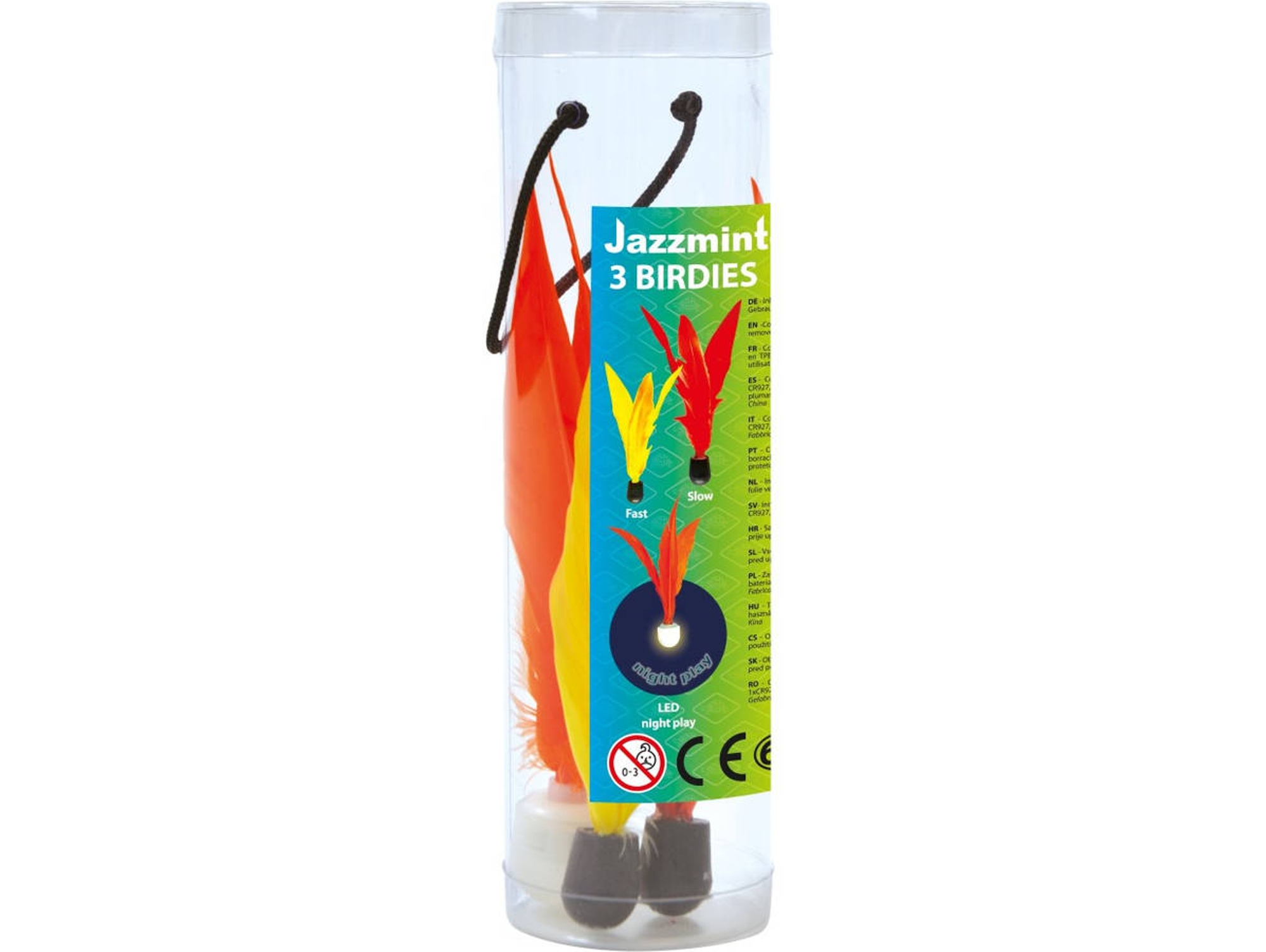 Pluma de Badminton SCHILDKRÖT FUNSPORTS Jazzminton Birdies