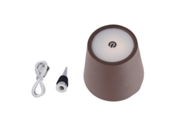 Lámpara LED recargable inalámbrica para botellas modelo 2026 con control táctil, 3 temperaturas de color RGB y regulador de intensidad continuo para bares, restaurantes y cafeterías.