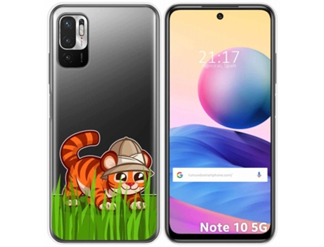 Carcasa Xiaomi POCO M3 Pro 5G TUMUNDOSMARTPHONE Dibujos Transparente Multicolor