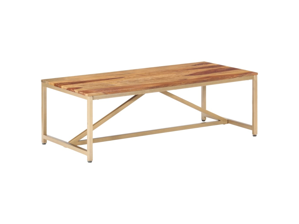 Mesa de Centro Apoyo 120X60X40 Cm Madera de Sheesham Maciza