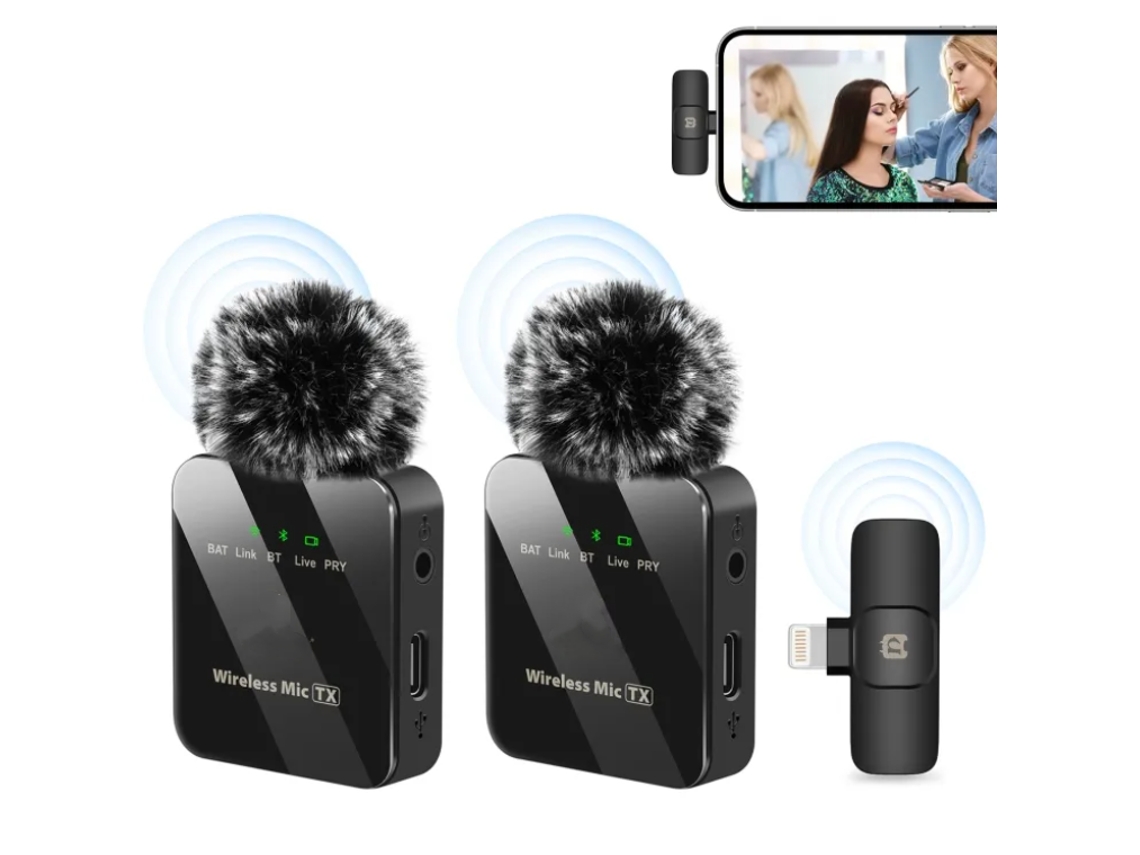 Micrófono Inalámbrico Pu642 Negro para iPhone OHPA
