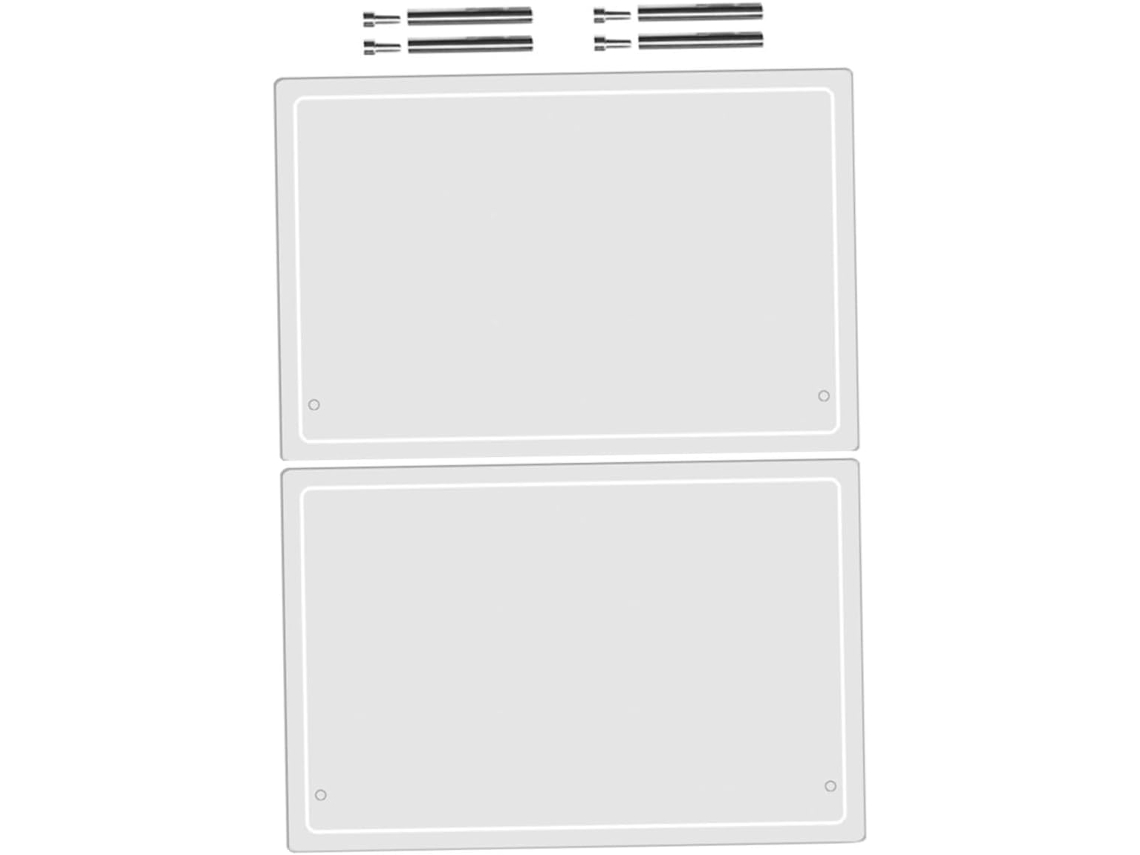 Juego De 2 Pizarras Acrílicas Transparentes De Borrado En Seco Para Oficina.