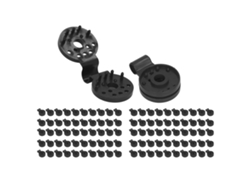 100 Clips De Plástico Resistentes Para Tela De Sombra, Para Invernadero, Jardín Exterior, A Prueba De Pájaros, Color Negro.