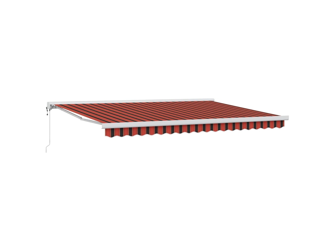Maison Exclusive - Toldo Retráctil Naranja Y Marrón 450 X 300 X 165 Cm