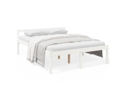 Maison Exclusive - Cama Senior De Matrimonio Sin Colchón Blanco 150x200 Cm