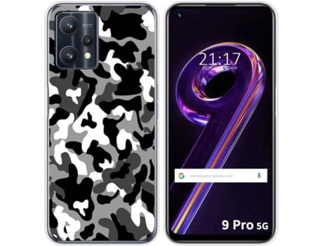 Carcasa para Realme 9 Pro 5G TUMUNDOSMARTPHONE Dibujos Snow Camuflaje Multicolor