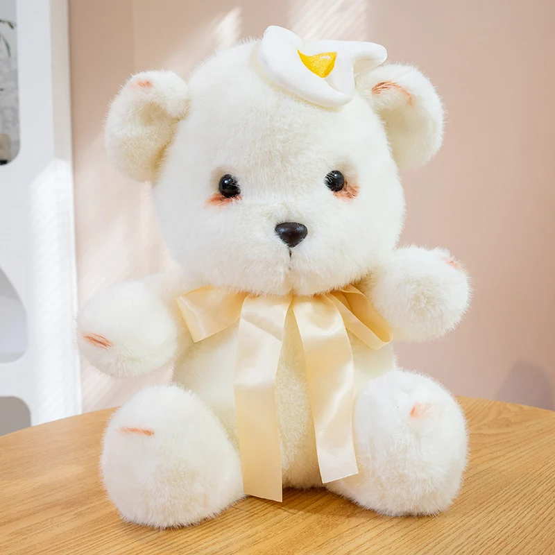 (oso Amarillo 23 Cm) Lindo Peluche De Conejo Con Maquillaje Ahumado, Muñeco De Dibujos Animados, Regalo Divertido