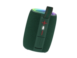 Coluna Wireless Portátil Com Luz Led 8w Sanda Sk-17 Verde Escuro