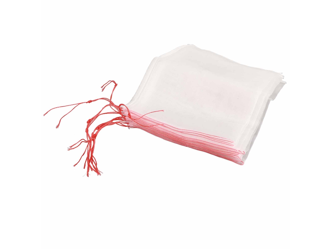 10 Bolsas Protectoras De Malla Con Cordón Para Plantas Y Frutas, Contra Insectos, Plagas Y Aves, 35*25 Cm
