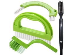 Cepillo Multifuncional 4 En 1 Para La Limpieza De Juntas De Azulejos, Cocina Y Baño - Verde