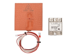 Alfombrilla calefactora de silicona para cama de impresora 3D con calefacción y aislamiento 100*100mm 220v 100w Importada Compatible con Voron V0.1 V0