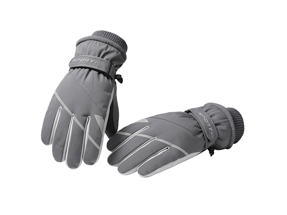 Guantes de esquí de invierno para mujer, guantes de snowboard impermeables con pantalla táctil y antideslizantes