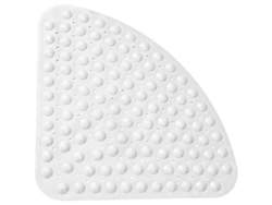 2026-11947-tapete Antideslizante De Baño Cuadrado Con Ventosas Antibacteriano Lavable A Máquina 54x54cm Blanco Sólido