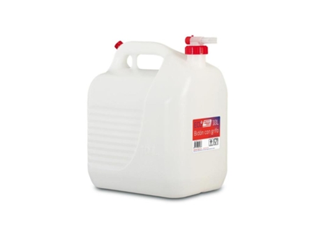 Bidon liquidos 10l. con grifo blanco