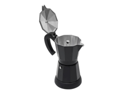 Cafetera Moka eléctrica, cable resistente al calor, preparación rápida, negra (OEM)