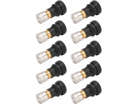 Válvula de neumático para patinete eléctrico Xiaomi, 10 piezas de válvula de vacío de caucho y metal para neumáticos sin cámara de menos de 9 mm de...
