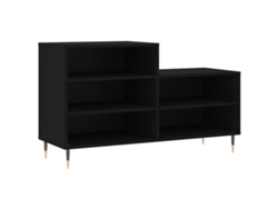 Maison Exclusive - Mueble Zapatero Madera Contrachapada Negro 102x36x60 Cm