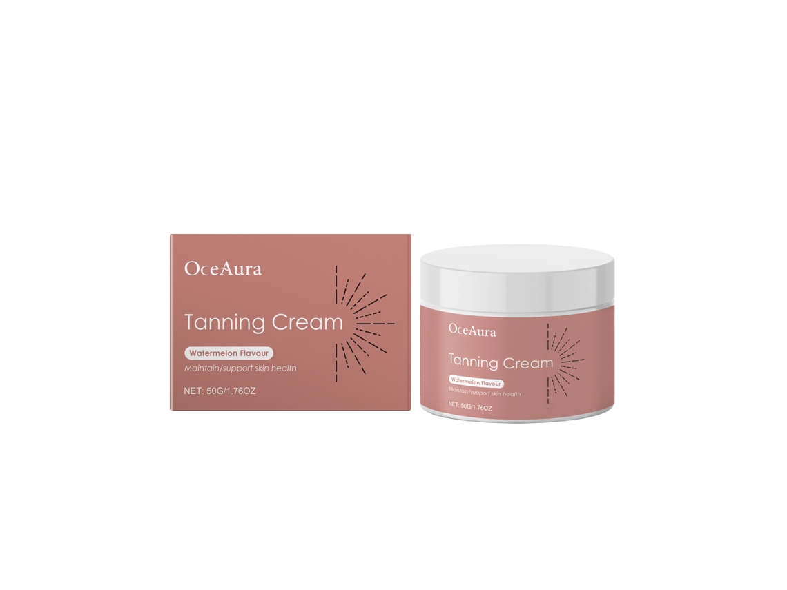 Crema autobronceadora natural, segura y fácil de usar.