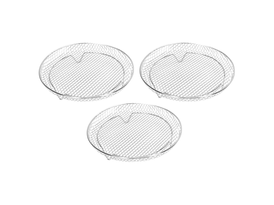 Rejilla para freidora de 3 niveles, acero inoxidable 304 | Sin marca