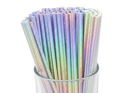 Pajitas De Papel Desechables Premium (200 Unidades) Para Bebidas Calientes Y Frías