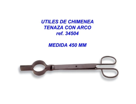 Utiles chimenea tenaza c/arco 450 mm 34504
