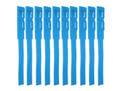 10 Pulseras De Identificación Para Ganado, Anillo De Marcaje De Plástico Azul, Accesorio Agrícola.