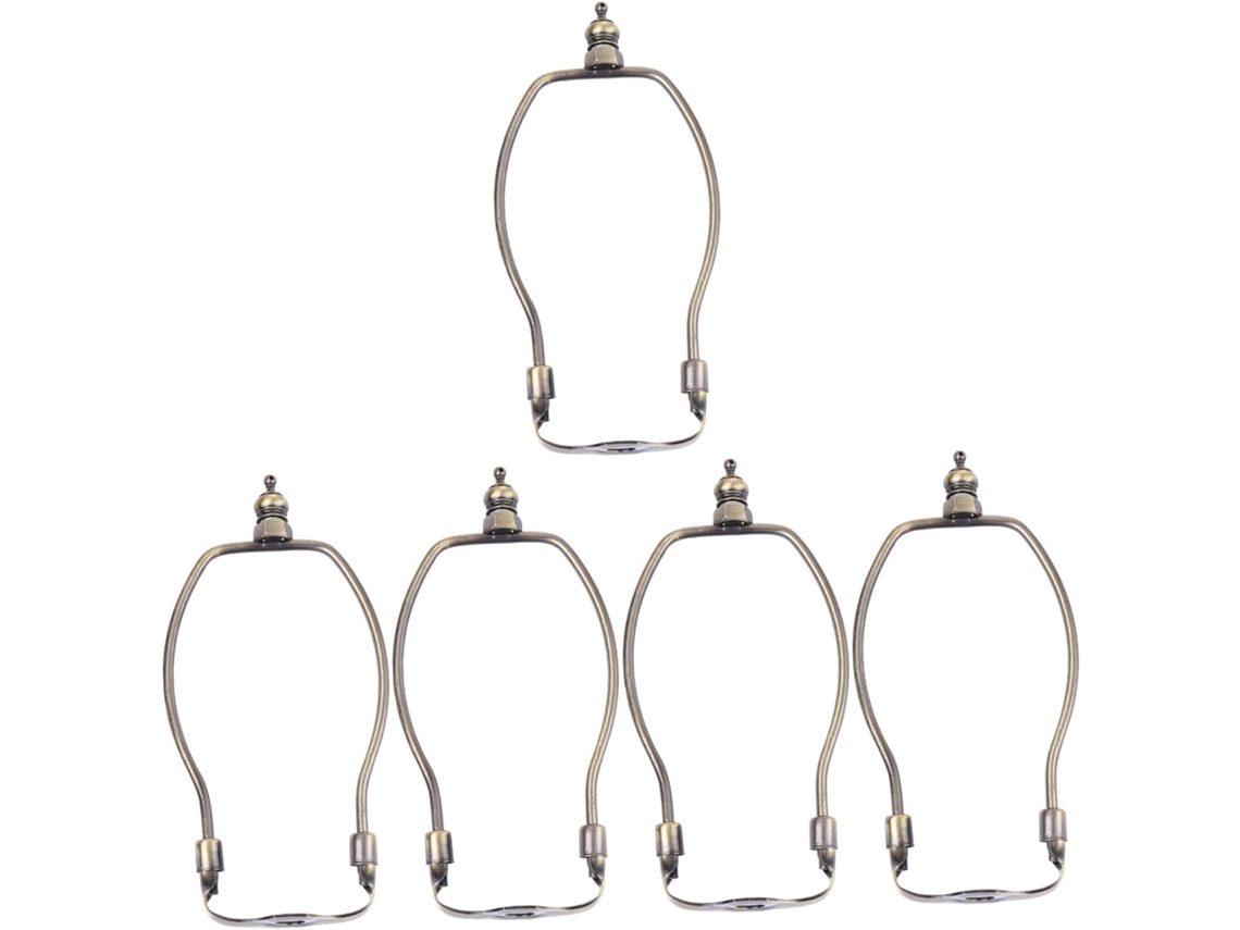 Soporte Para Pantalla De Lámpara De Arpa Decorativo De Bronce De 5 Piezas