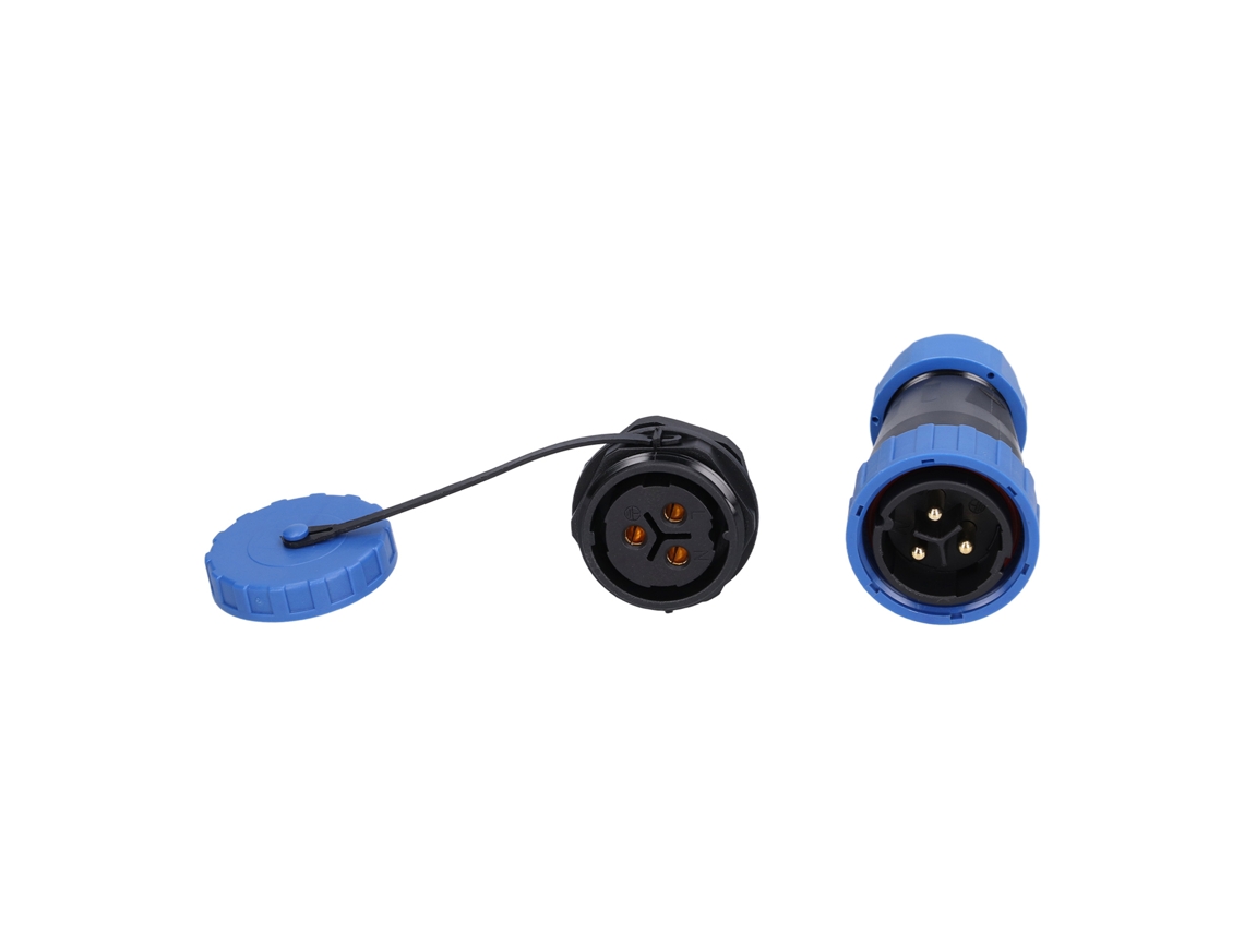 Conector De Alimentación Aérea Impermeable Tuerca Trasera 45a Lp28 Adaptador Industrial