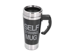 Vaso Mezclador Automático Con Batidor Automático, Acero Inoxidable, 500 Ml, Negro, Para Café Y Leche.