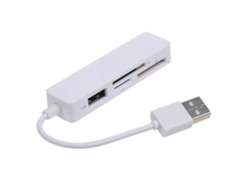 Lector de tarjetas de memoria 3 en 1 Lector de tarjetas Sd/tf/ms con interfaz USB2.0 para PC ALLINLESS