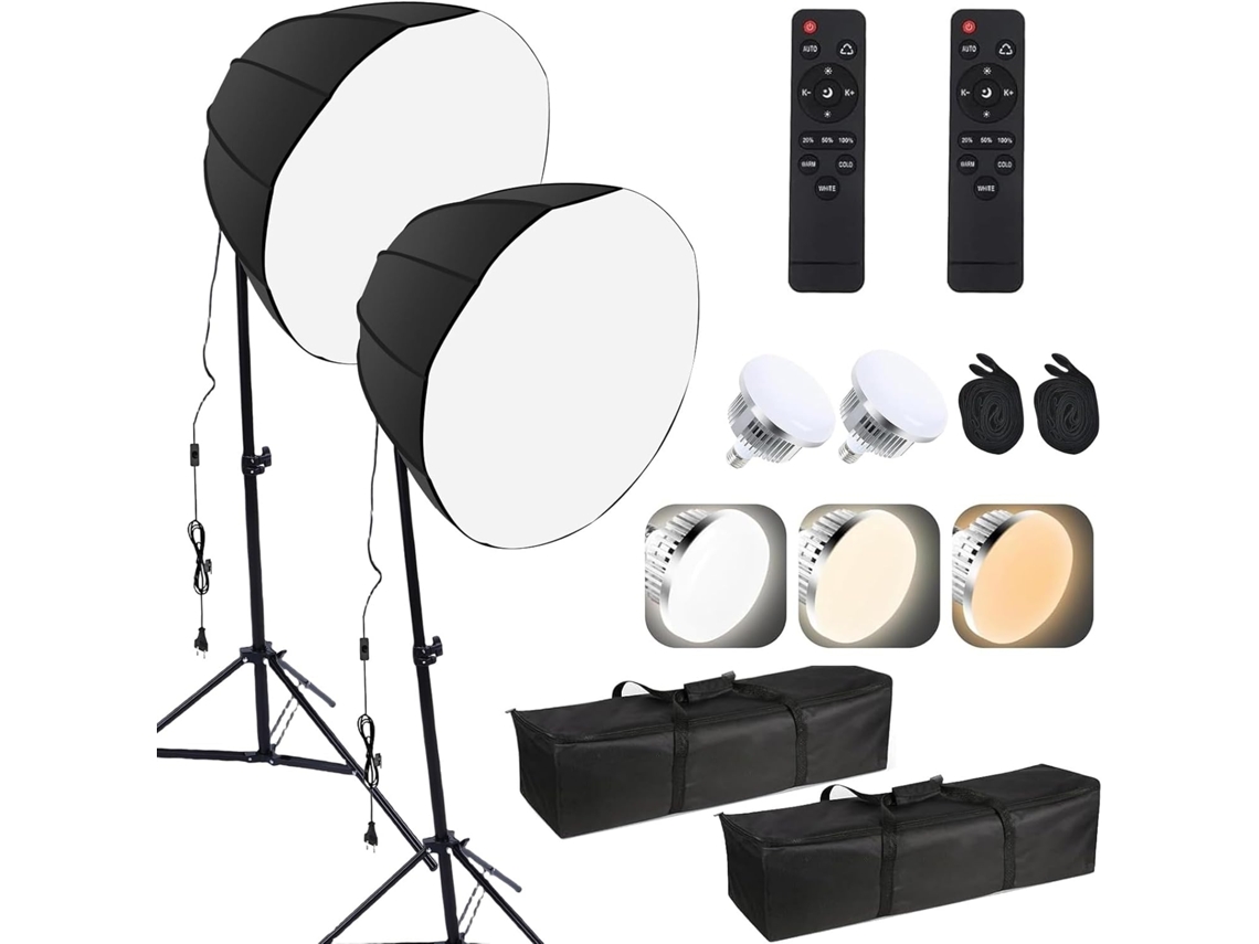 Kit de iluminación LED Softbox para fotografía