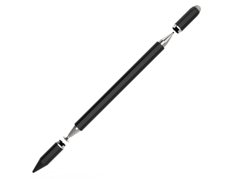 Caneta capacitiva magnética 3 em 1 compatível com Apple/Huawei/Xiaomi/Samsung Negro