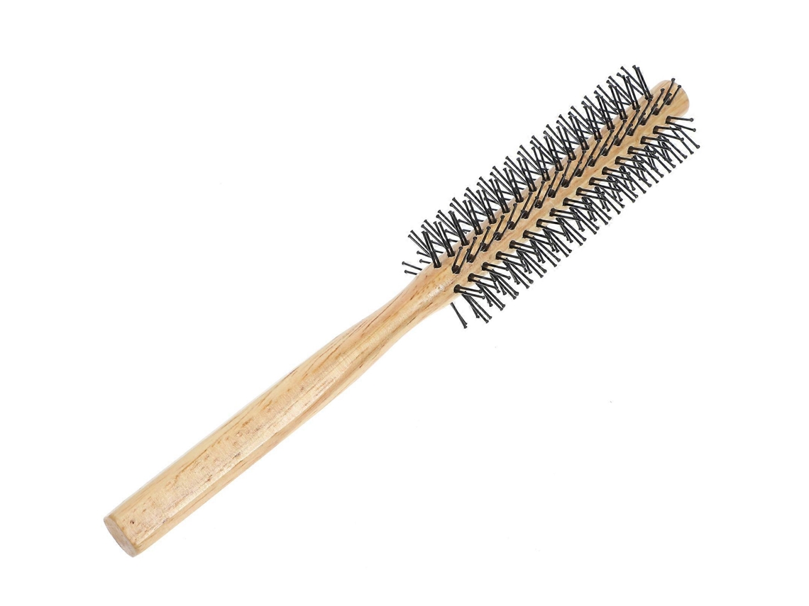 Cepillo redondo pequeño para secar el cabello con secador, juego de 2, cepillo de rodillo de madera. Nostalgia88