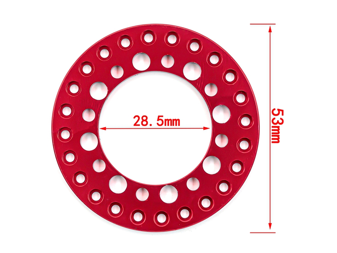 Ymsl Anillo De Reemplazo Para Ruedas Rc Beadlock 4pcs Compatible Con Coches Rc 1/10 Trx4 Scx10 90046 90047 Ruedas 1.9in Hxl