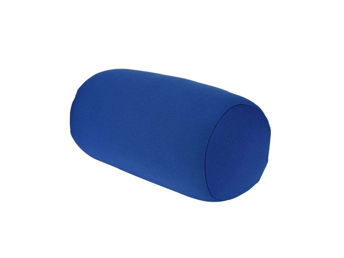 Microesferas para respaldo y cuello, soporte cómodo para dormir y viajar, azul
